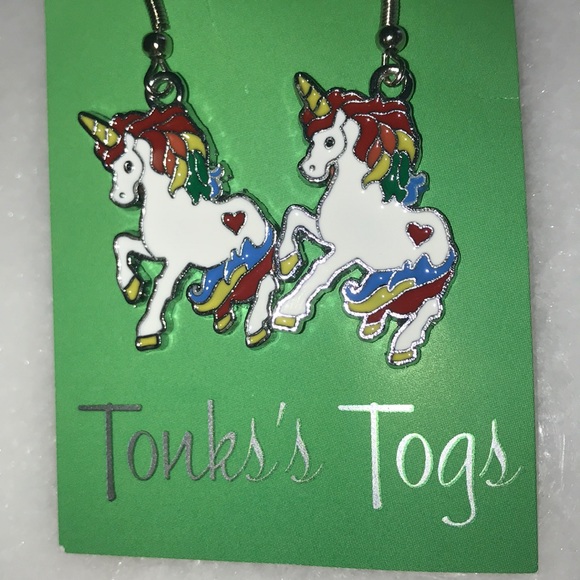 Tonks’s Togs Jewelry - Magical Unicorn Earrings 🌈🦄 from Hawaii